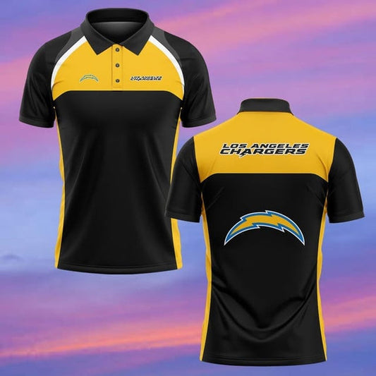 Los Angeles Chargers Personalized Adult Polo Shirt 003