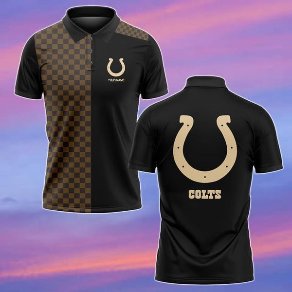 Indianapolis Colts Personalized Adult Polo Shirt 004