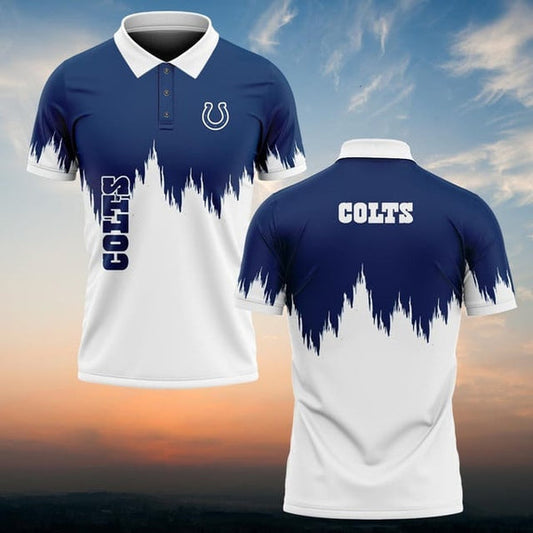 Indianapolis Colts Personalized Adult Polo Shirt 009
