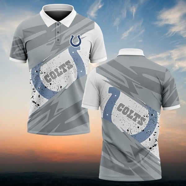 Indianapolis Colts Personalized Adult Polo Shirt 008