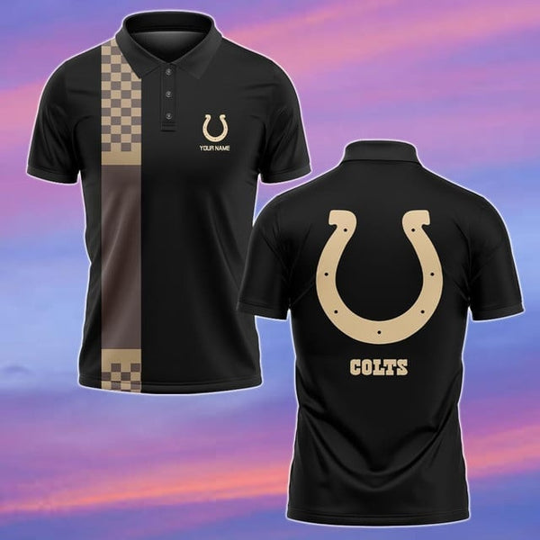 Indianapolis Colts Personalized Adult Polo Shirt 002