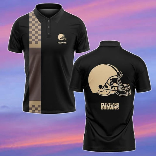 Cleveland Browns Personalized Adult Polo Shirt 002