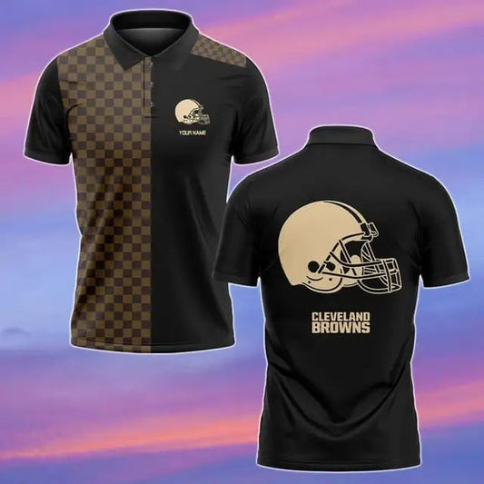 Cleveland Browns Personalized Adult Polo Shirt 004