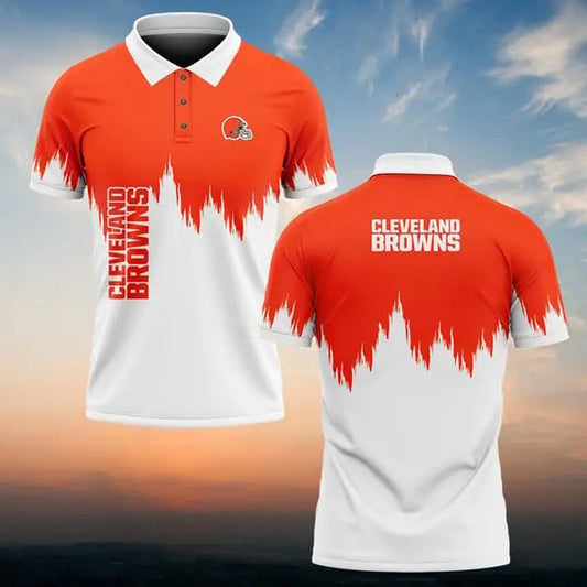 Cleveland Browns Personalized Adult Polo Shirt 009