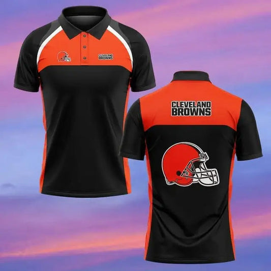 Cleveland Browns Personalized Adult Polo Shirt 003