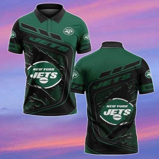 New York Jets Personalized Adult Polo Shirt 007