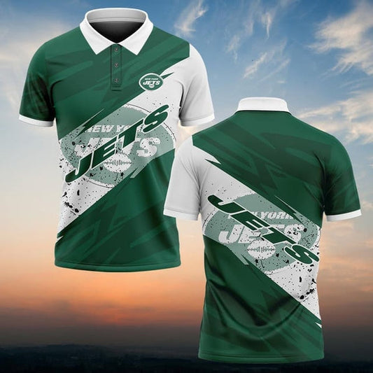 New York Jets Personalized Adult Polo Shirt 008