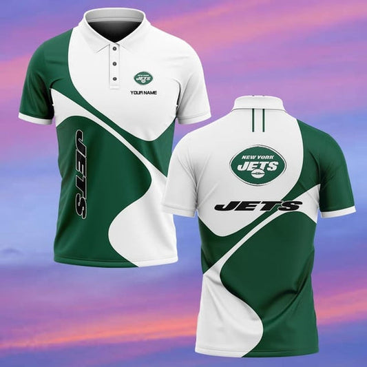 New York Jets Personalized Adult Polo Shirt 005