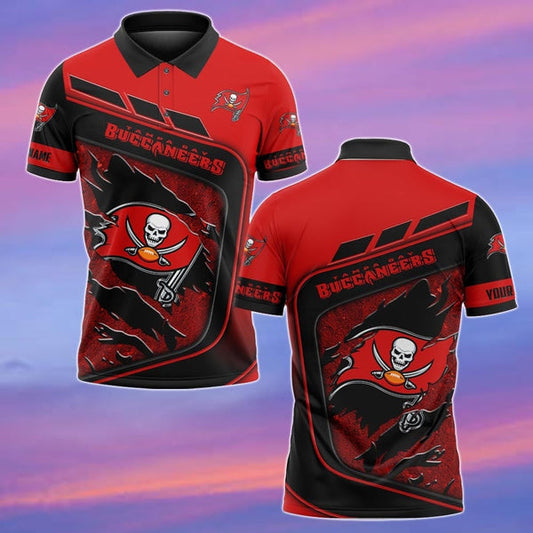 Tampa Bay Buccaneers Personalized Adult Polo Shirt 007