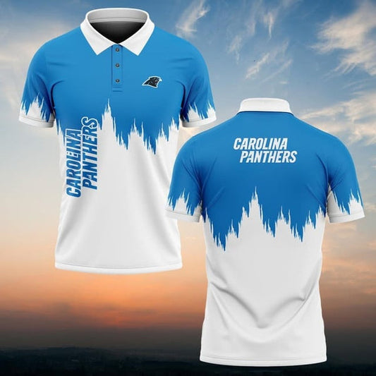 Carolina Panthers Personalized Adult Polo Shirt 009