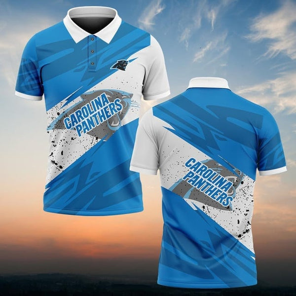 Carolina Panthers Personalized Adult Polo Shirt 008