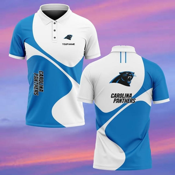 Carolina Panthers Personalized Adult Polo Shirt 005