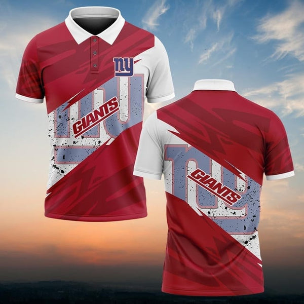 New York Giants Personalized Adult Polo Shirt 008