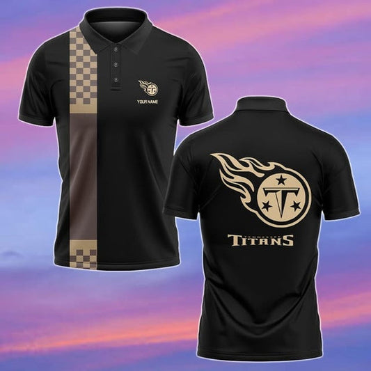 Tennessee Titans Personalized Adult Polo Shirt 002