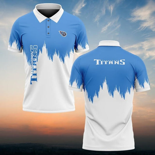 Tennessee Titans Personalized Adult Polo Shirt 009
