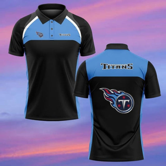 Tennessee Titans Personalized Adult Polo Shirt 003
