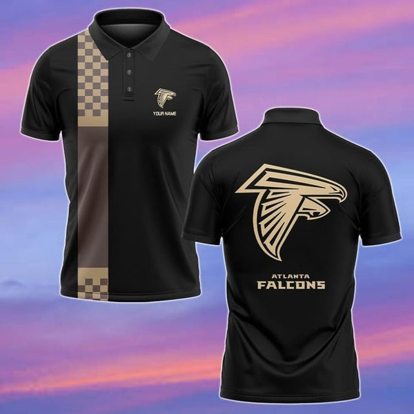 Atlanta Falcons Personalized Adult Polo Shirt 002