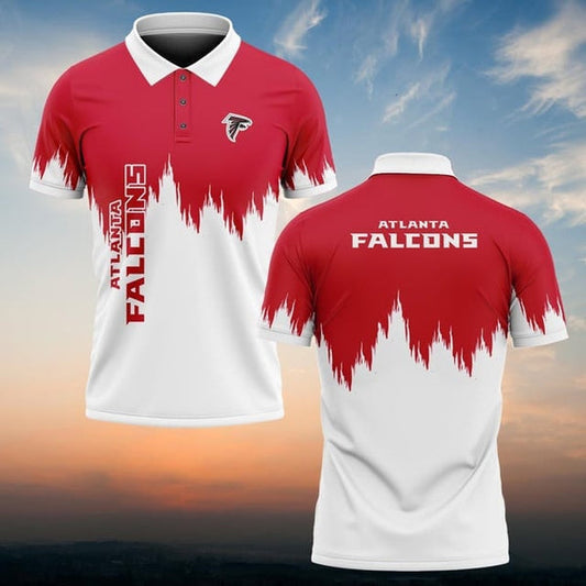 Atlanta Falcons Personalized Adult Polo Shirt 009