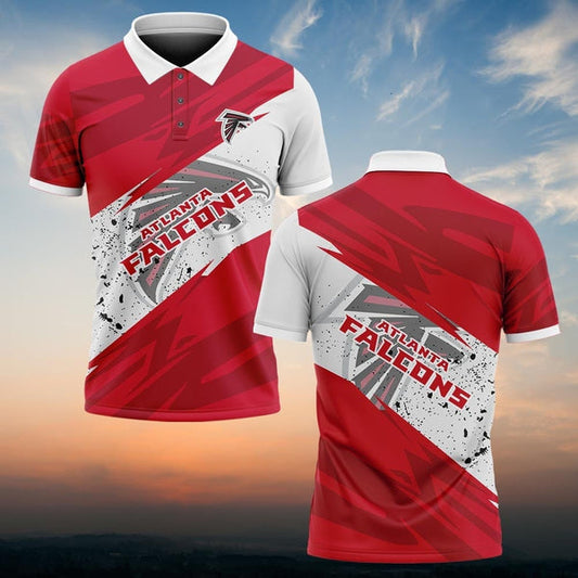 Atlanta Falcons Personalized Adult Polo Shirt 008