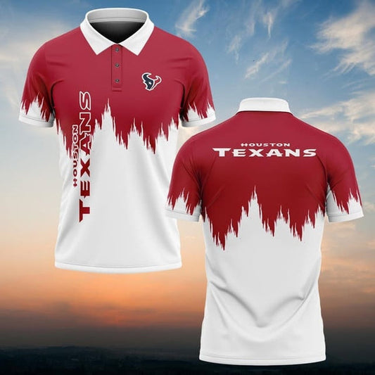 Houston Texans Personalized Adult Polo Shirt 009