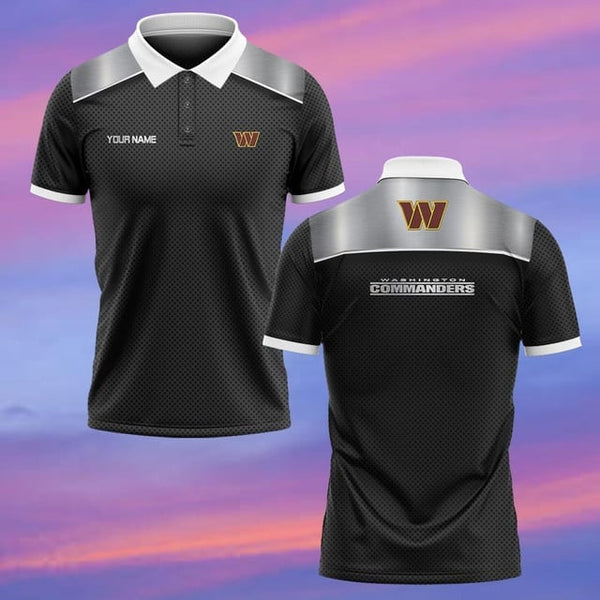 Washington Commanders Personalized Adult Polo Shirt 006