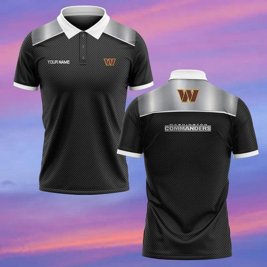 Washington Commanders Personalized Adult Polo Shirt 006