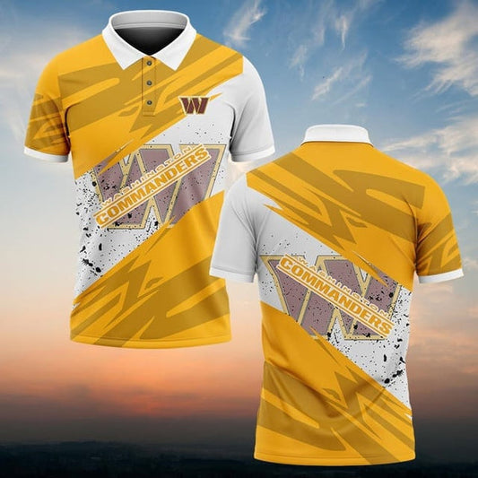 Washington Commanders Personalized Adult Polo Shirt 008