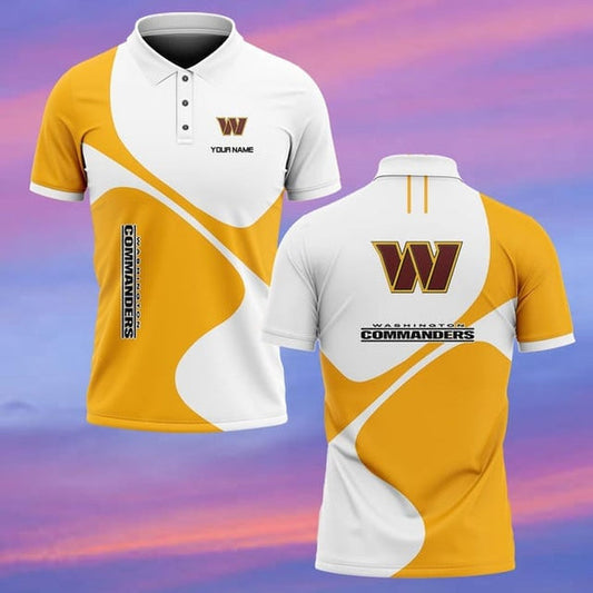 Washington Commanders Personalized Adult Polo Shirt 005