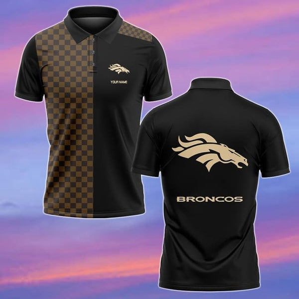 Denver Broncos Personalized Adult Polo Shirt 004