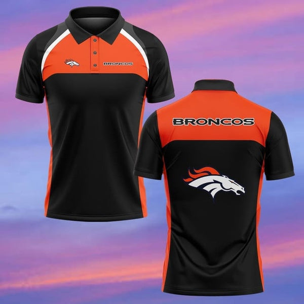Denver Broncos Personalized Adult Polo Shirt 003