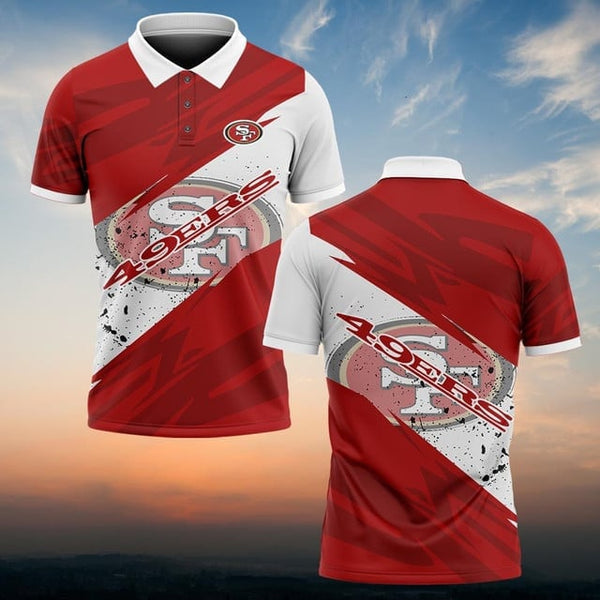 San Francisco 49ers Personalized Adult Polo Shirt 008