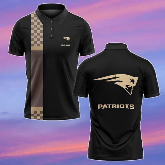 New England Patriots Personalized Adult Polo Shirt 002