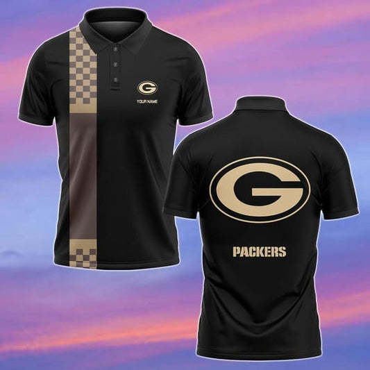 Green Bay Packers Personalized Adult Polo Shirt 002
