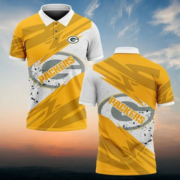 Green Bay Packers Personalized Adult Polo Shirt 008