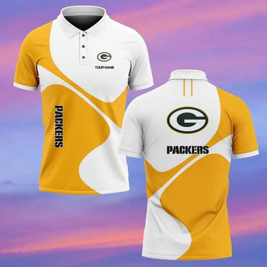 Green Bay Packers Personalized Adult Polo Shirt 005