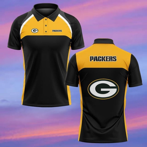Green Bay Packers Personalized Adult Polo Shirt 003