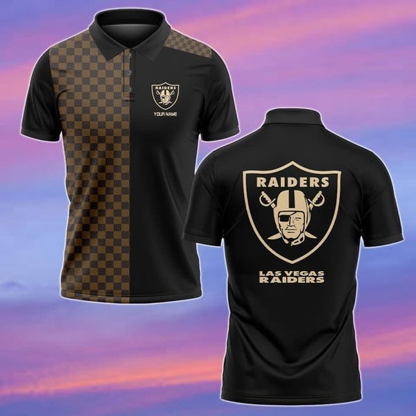Las Vegas Raiders Personalized Adult Polo Shirt 004