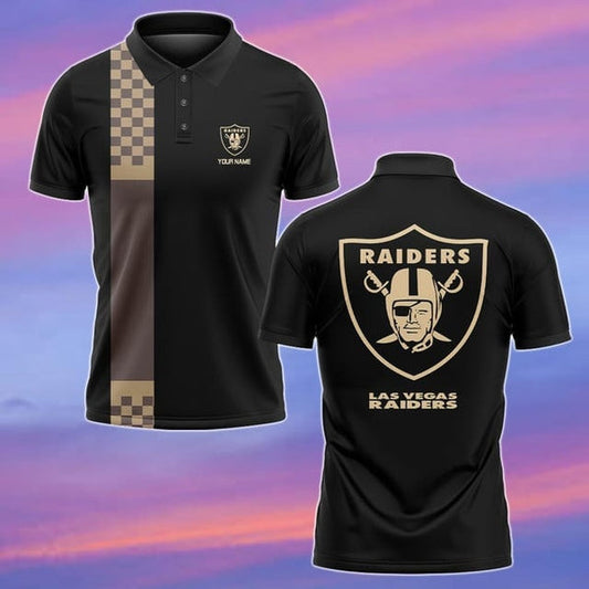 Las Vegas Raiders Personalized Adult Polo Shirt 002