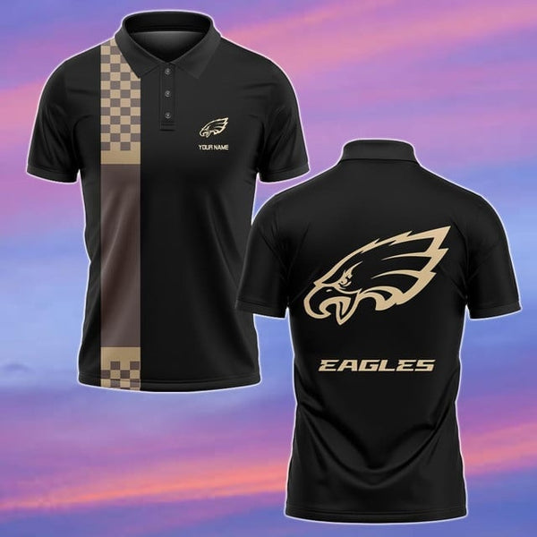 Philadelphia Eagles Personalized Adult Polo Shirt 002
