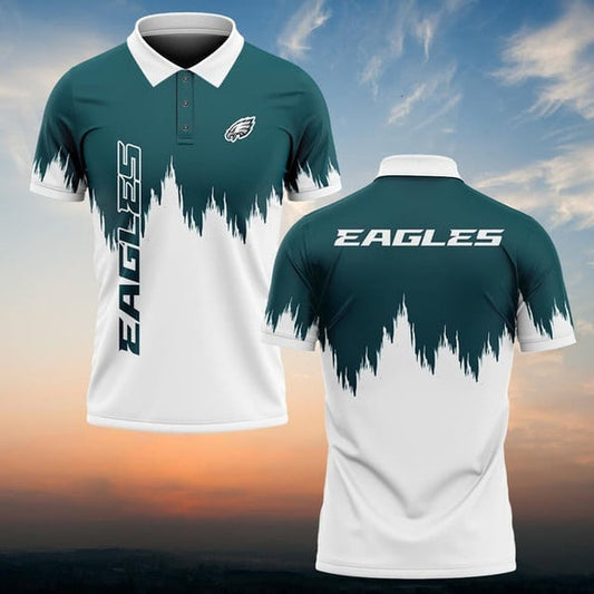 Philadelphia Eagles Personalized Adult Polo Shirt 009