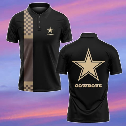 Dallas Cowboys Personalized Adult Polo Shirt 002