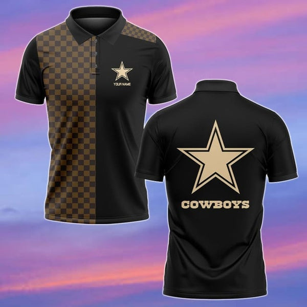 Dallas Cowboys Personalized Adult Polo Shirt 004