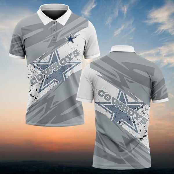 Dallas Cowboys Personalized Adult Polo Shirt 008