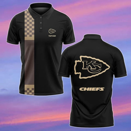 Kansas City Chiefs Personalized Adult Polo Shirt 002