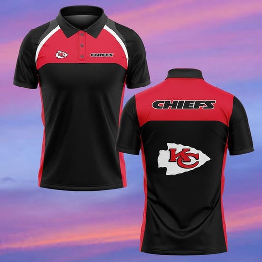 Kansas City Chiefs Personalized Adult Polo Shirt 003
