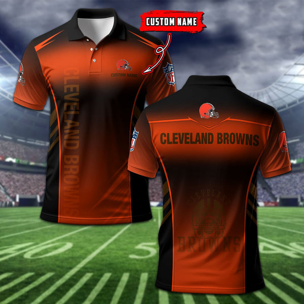 Cleveland Browns Personalized Adult Polo Shirt 010