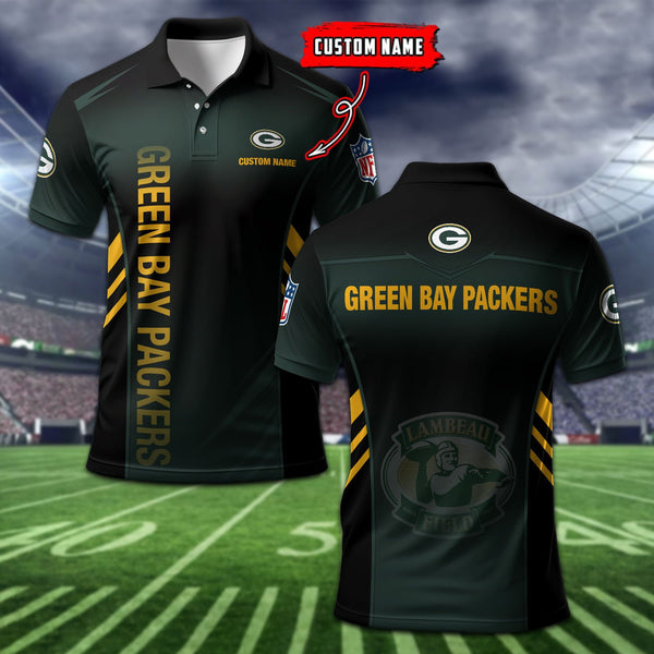 Green Bay Packers Personalized Adult Polo Shirt 010