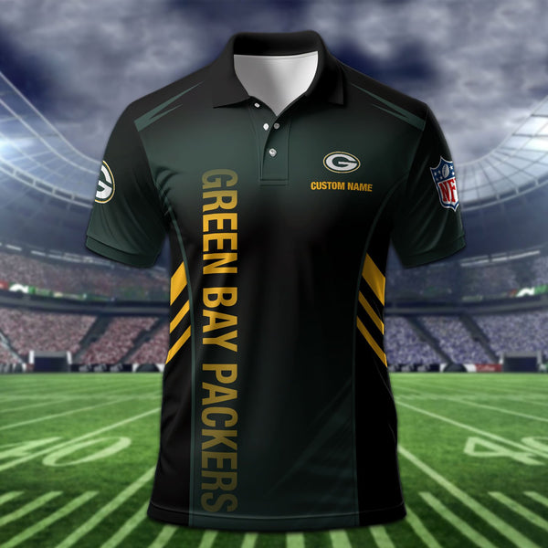 Green Bay Packers Personalized Adult Polo Shirt 010