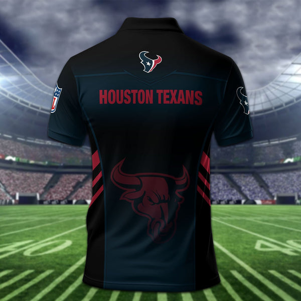 Houston Texans Personalized Adult Polo Shirt 010