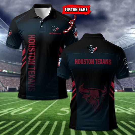 Houston Texans Personalized Adult Polo Shirt 010